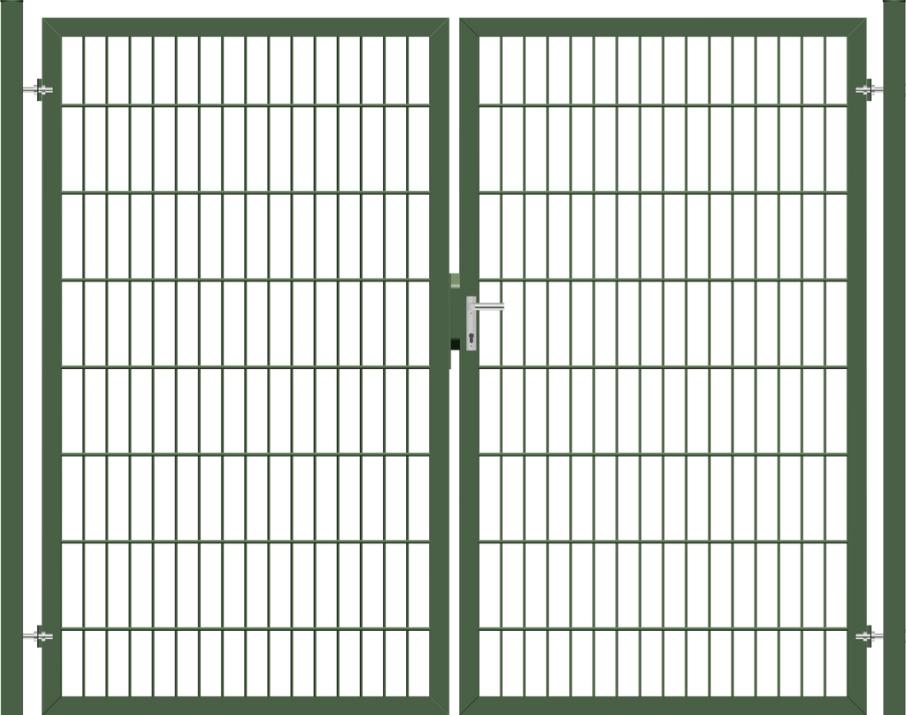Multi-Tor (leicht) 2-flügelig - Moosgrün