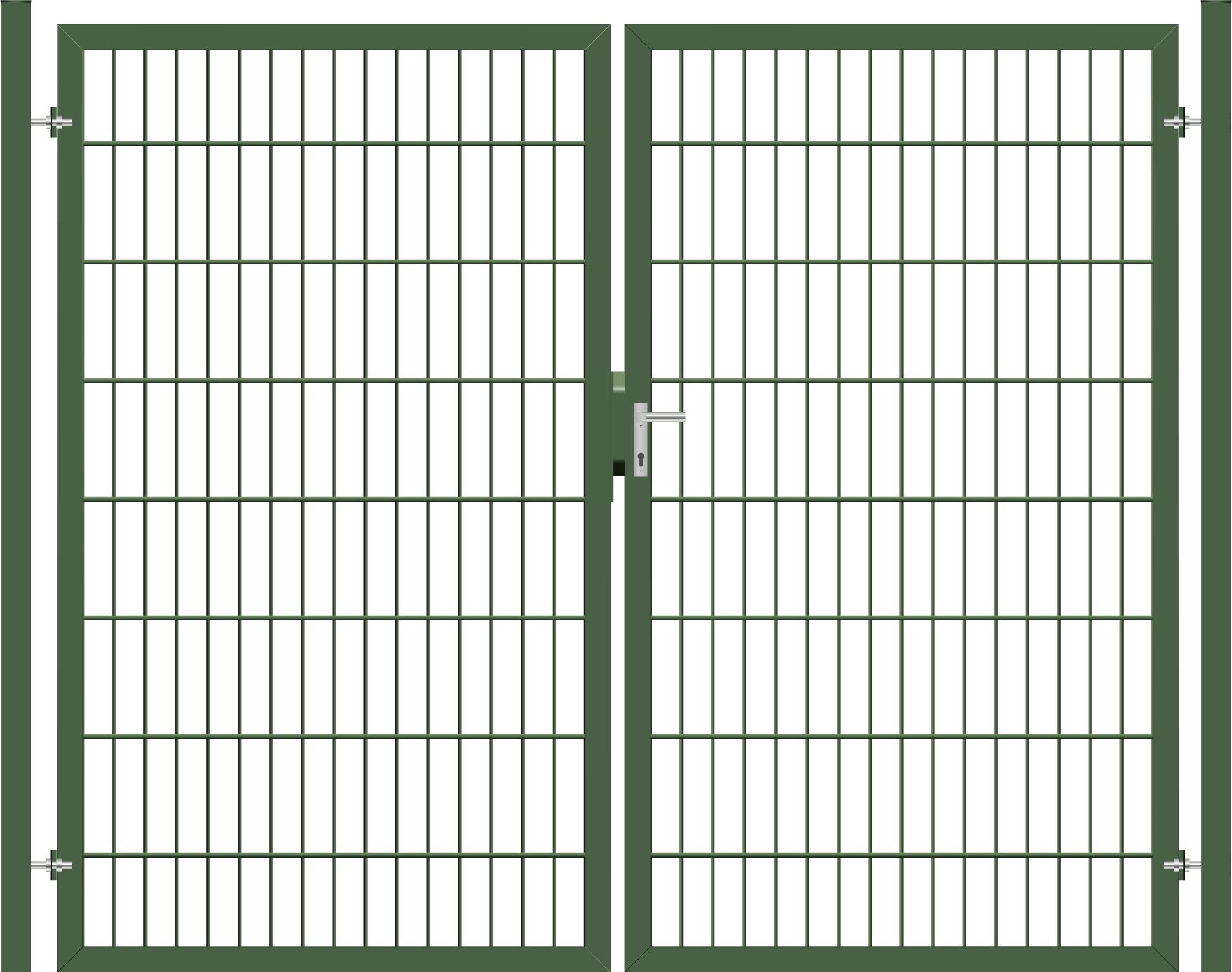 Multi-Tor (leicht) 2-flügelig - Moosgrün